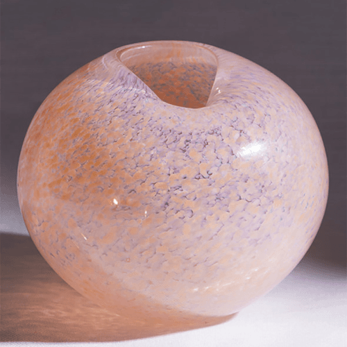 Image showing the Large Dewdrop Vase, D26cm, Peach Opaline product.