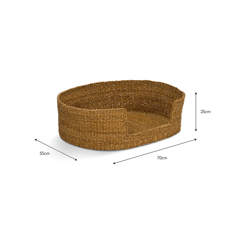 Brading Set of 2 Pet Beds, Natural