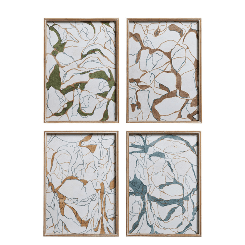 Image showing the Ravina Set of 4 Framed Prints, Multi product.