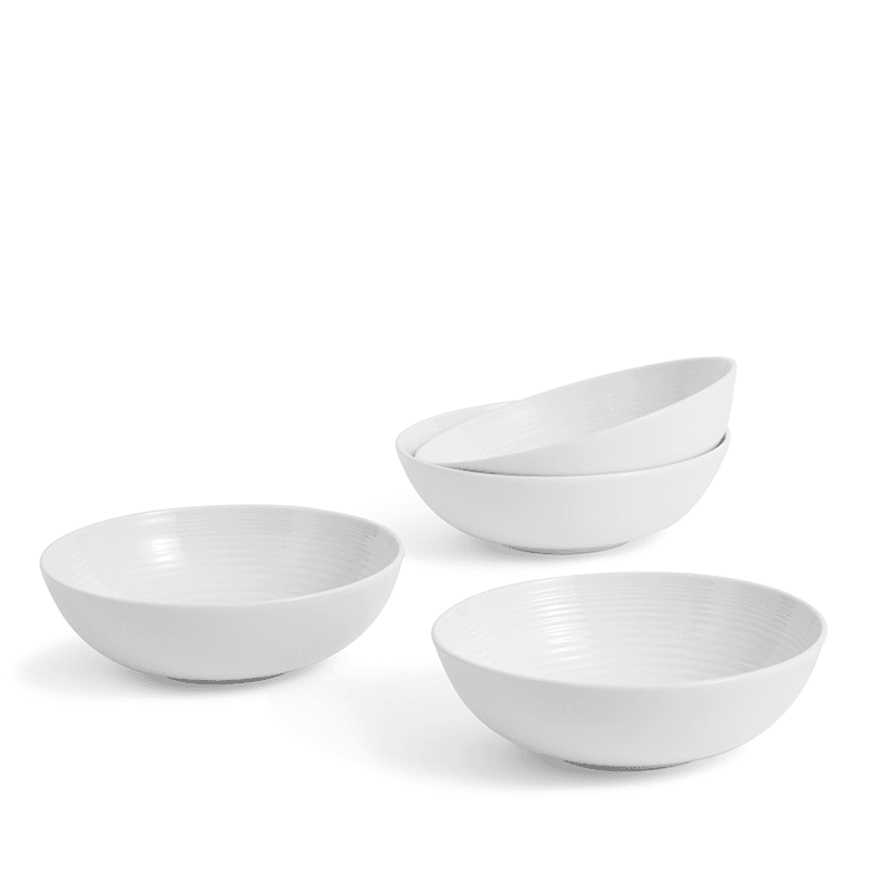 Gordon Ramsay Maze Set of 4 Bowls, D18cm, White