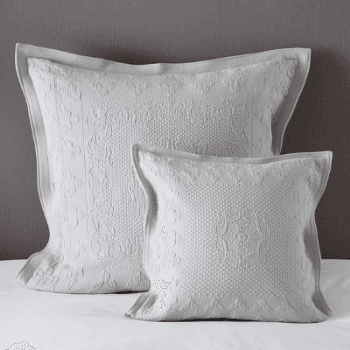 Square Cushion Cover, Vintage Etienne, Grey, Large, 65cm