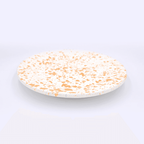 Image showing the Splatter Side Plate, D21cm, Burnt Orange product.