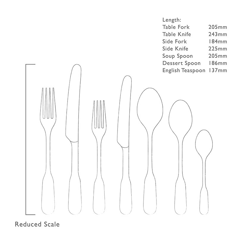Fiddle Vintage 84 Piece Cutlery Set, Stainless Steel