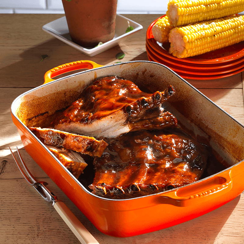 Signature Cast Iron Rectangular roaster, 37cm - 6.6 litre, Volcanic