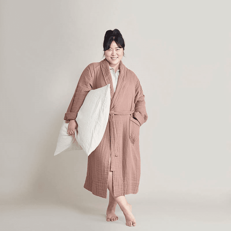 The Dream Cotton Robe, Large, Rust