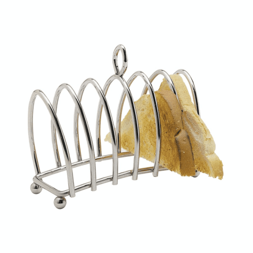 Image showing the Six slice toast rack, 12.5 x 6.5 x 10cm, Chrome Plated product.