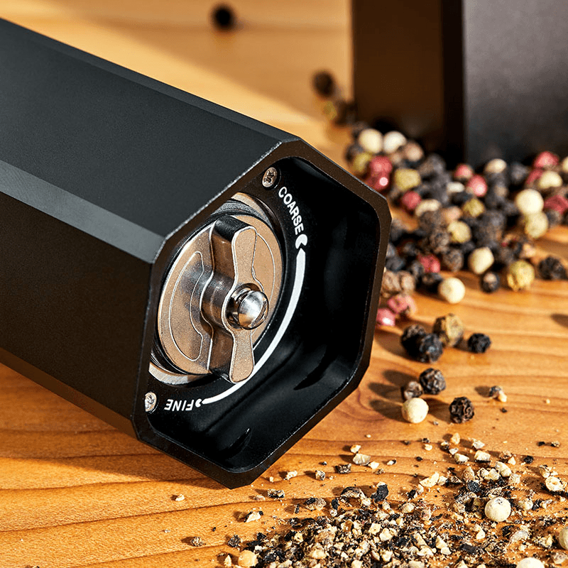 HexMill Salt & Pepper Grinder Set, Steel