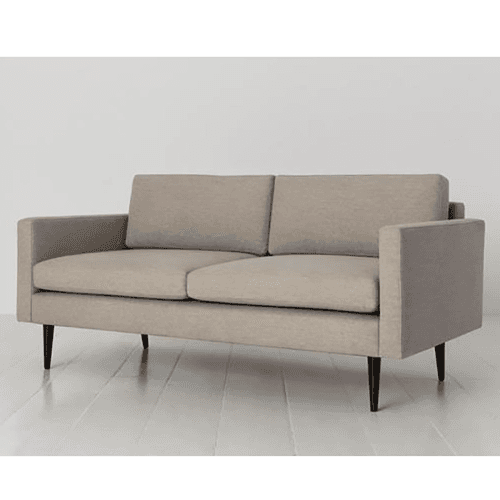 Image showing the Model 01 2 Seater Linen Sofa, Pumice product.