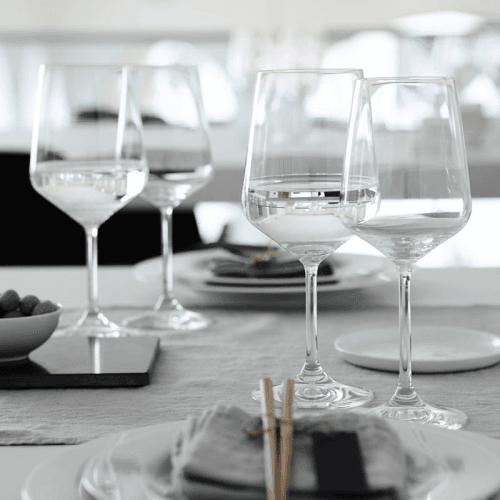 Image showing the Style Set of 4 White Wine Glasses, 440ml, Clear product.