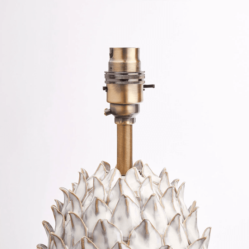 Charles Table Lamp, H42cm, Stone