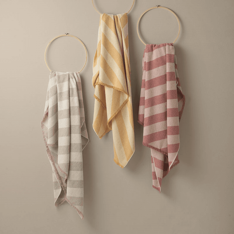 Fishbone Throw, H190cm x W130cm, Camel