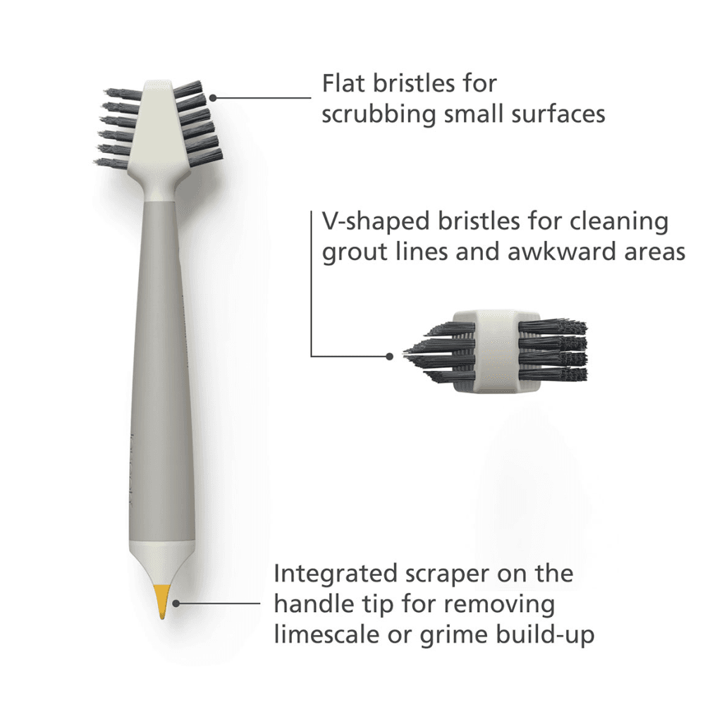 CleanTech 3-in-1 Detail Brush, Light Stone