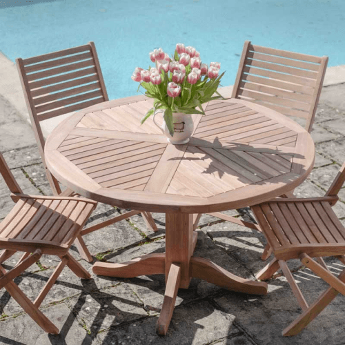 Image showing the Daisy Round Table, D120cm, Teak product.