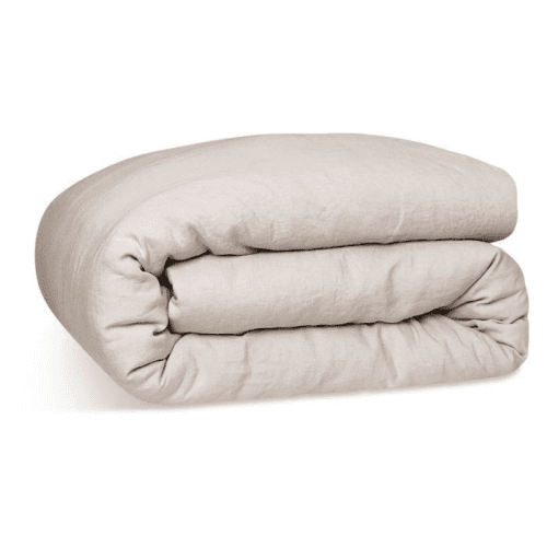 Image showing the Linen King Size Duvet Cover, Dove Grey product.