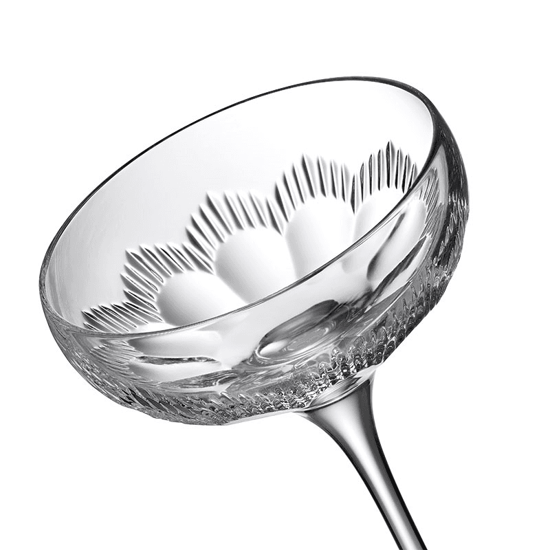 Mixology Set of 4 Coupe Glasses, 120ml, Clear