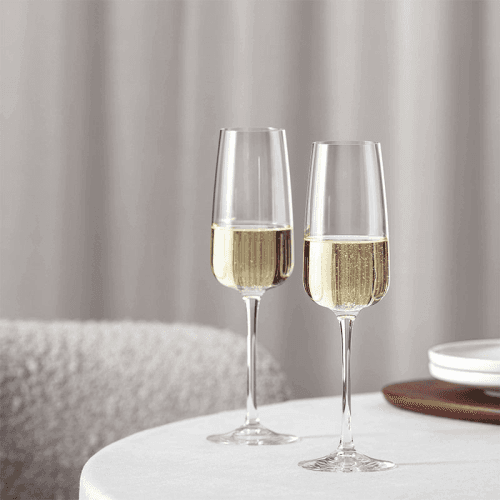 Image showing the Afina Set of 4 Champagne Glasses, 120ml product.