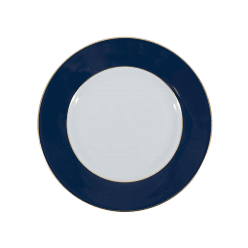 Image showing the Sous Le Soleil Dessert Plate, D22.5cm, Matt Gold Classic Night Blue product.