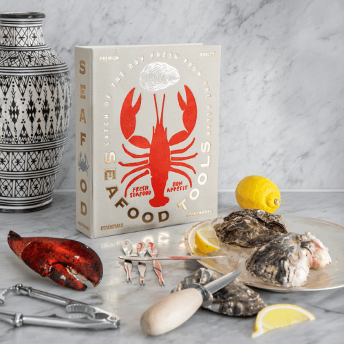 Image showing the The Essentials Seafood Tools, Beige/Red product.