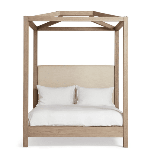 Image showing the Hester King Four-Poster Bed, Natural product.