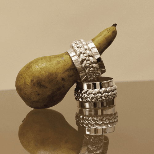 Image showing the Babylone Napkin Ring, D4cm, Silver product.