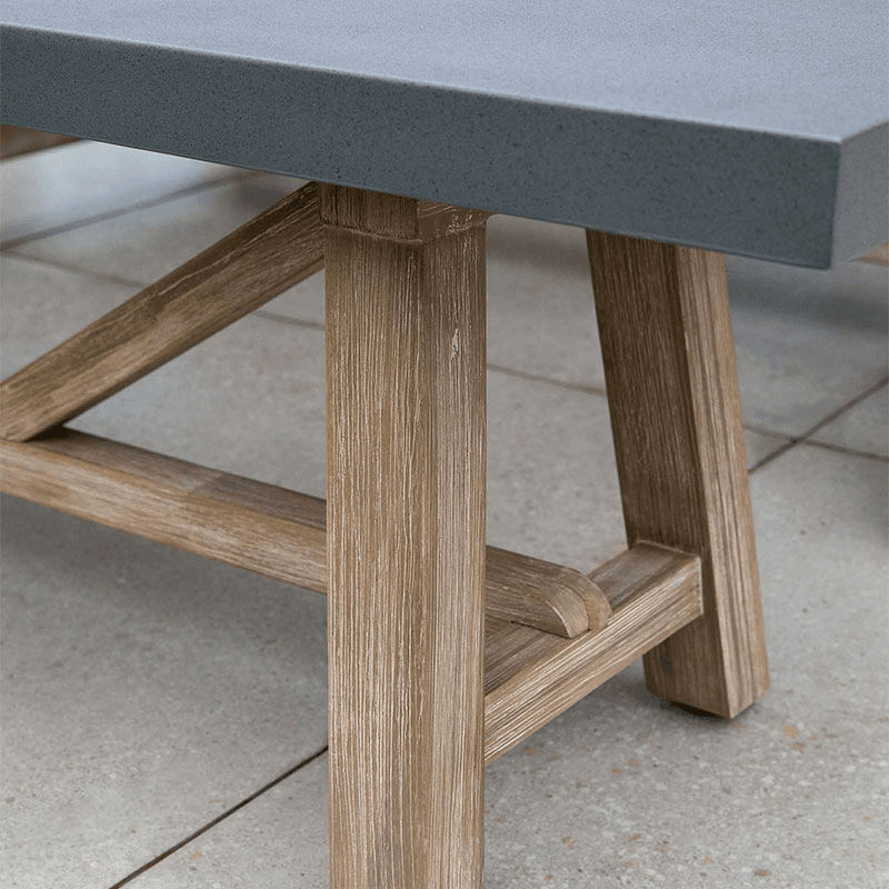 Chilford Bench, Grey & Natural