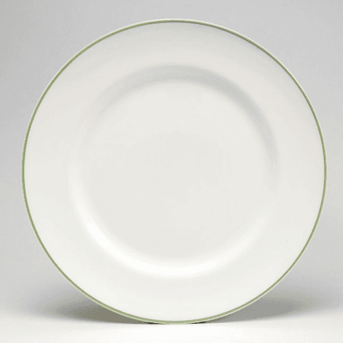 Image showing the Dinner Plate, D26cm, Apple Green Rim product.