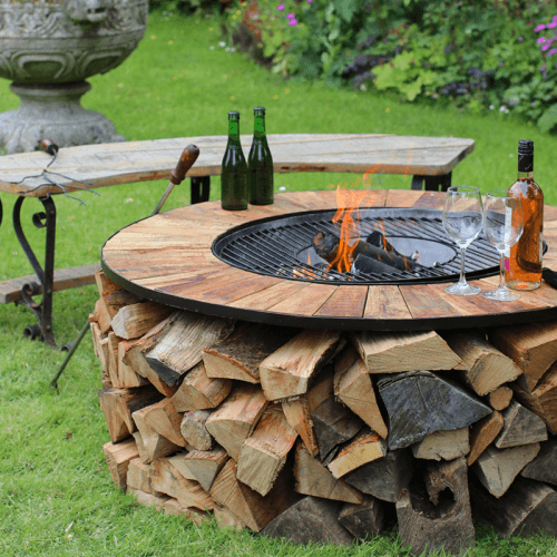 Image showing the Firebowl Table, D120cm x H52cm, Black product.