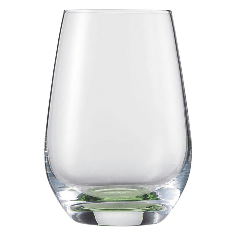 Vina Touch Set of 6 Crystal Tumblers, 385ml, Green