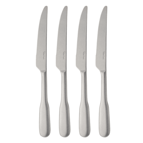 Image showing the Fiddle Vintage Set of 4 Steak Knifes, Stainless Steel product.