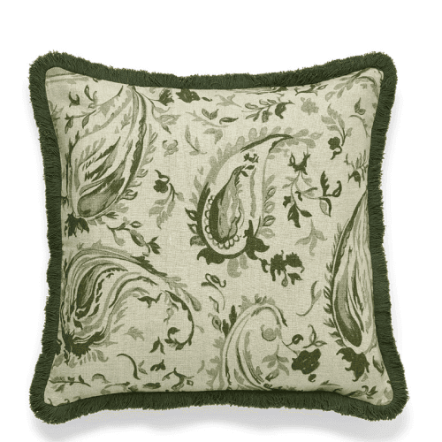 Image showing the Wilde Cushion Cover, 51 x 51cm, Sage / Terrcota product.