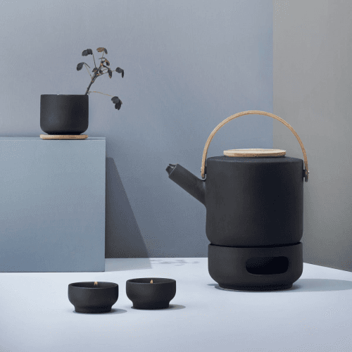 Image showing the Theo by Francis Cayouette Teapot, H16cm - 1.25 litre, Black product.