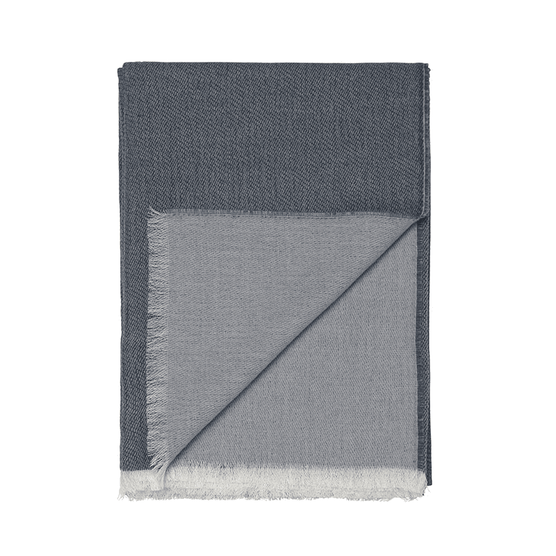Venice Throw, H190cm x W130cm, White/Grey Blue