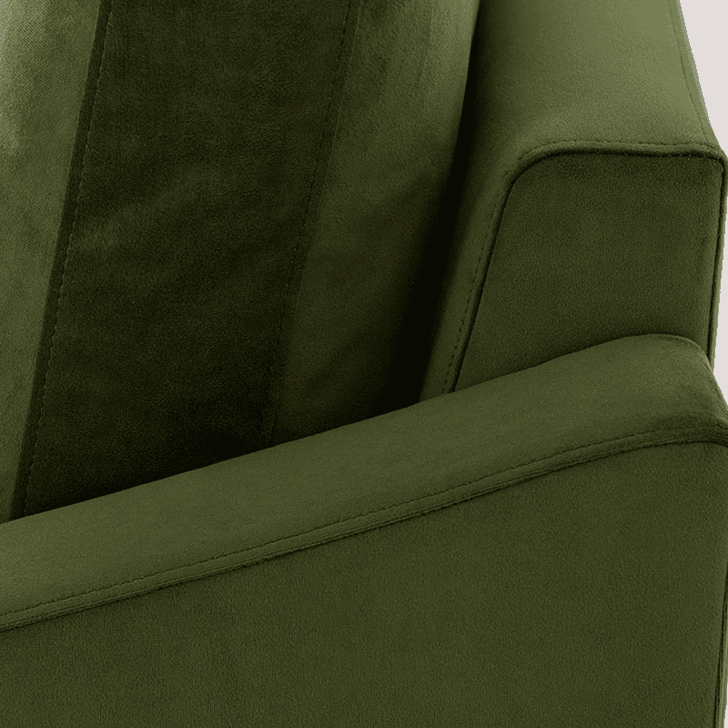 Model 07 Velvet Armchair, Vine