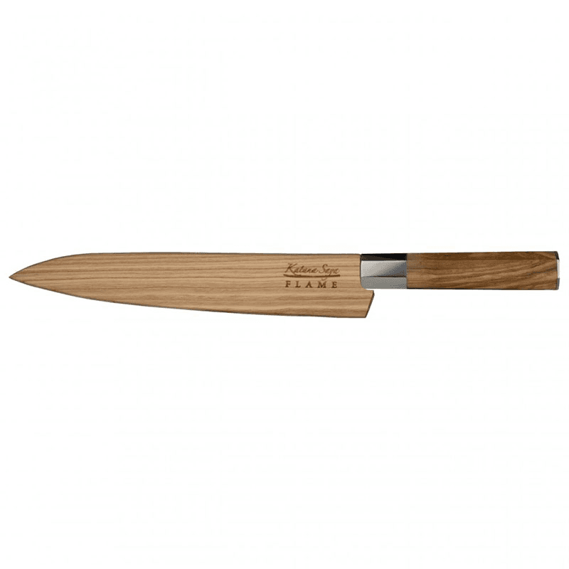 Flame Carving Knife, 20cm, Olive Wood