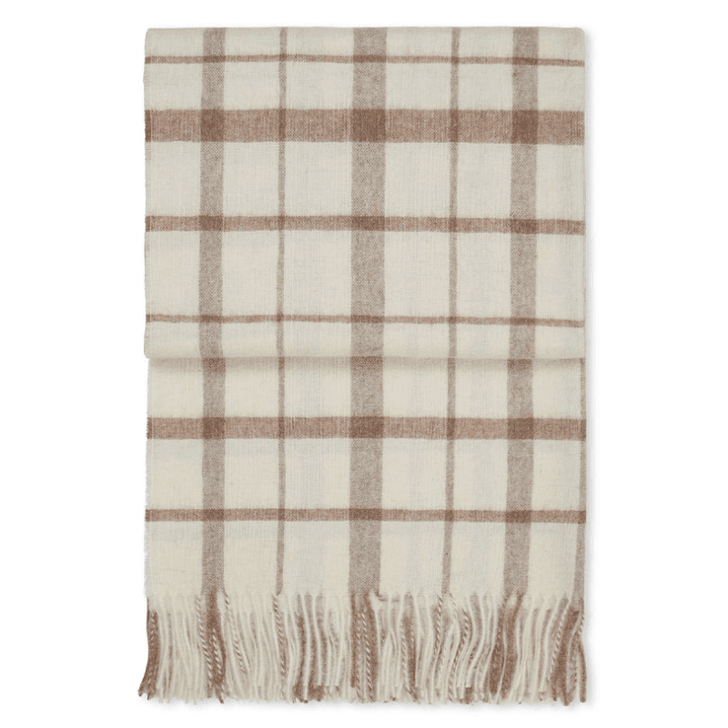 Tweed Throw, H130 x W190cm, Mocca