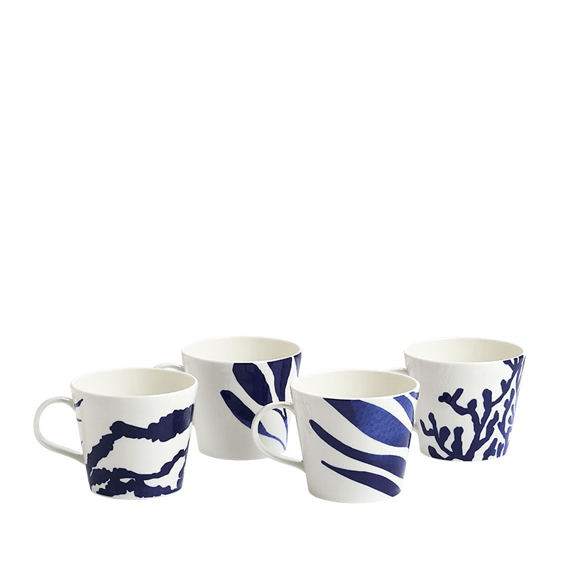 Pacific Set of 4 Mug, 400ml, Blue