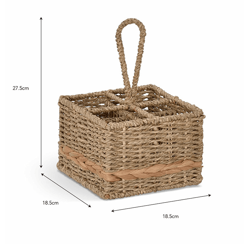 Bayford Woven Cutlery Caddy, Natural