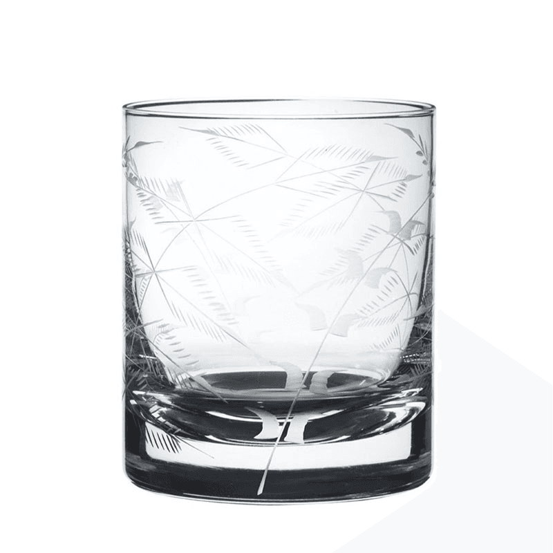 Fern Pair of Whisky Glasses, 300ml, Glass
