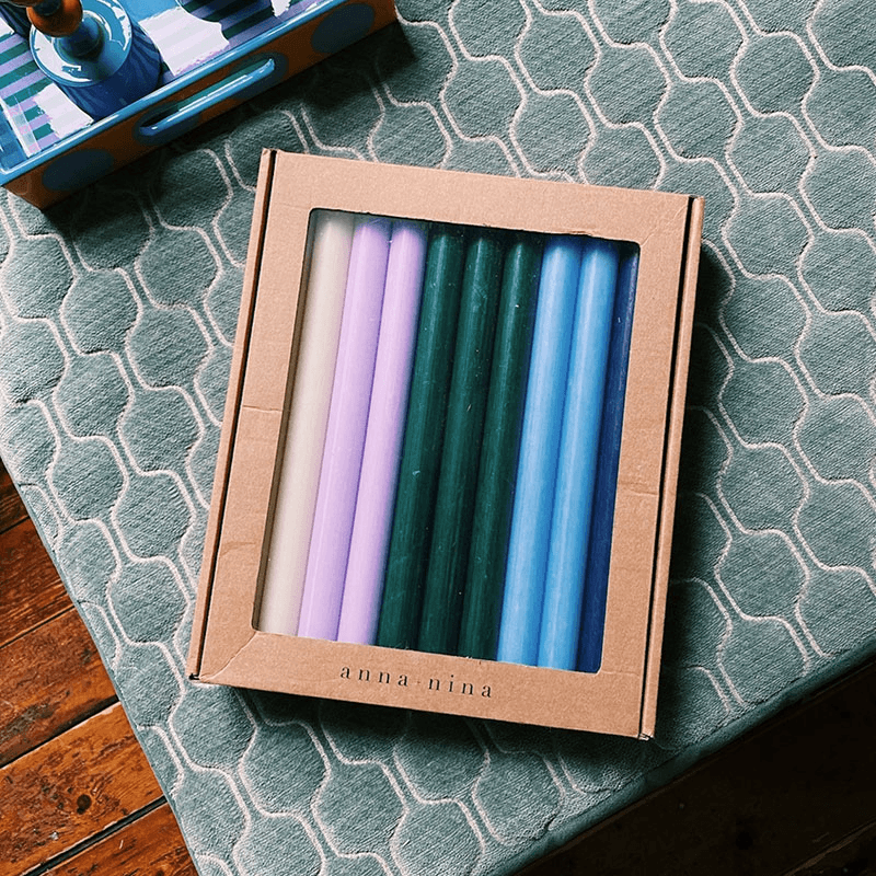Fall Picnic Set of 20 Candles, H29cm, Multi
