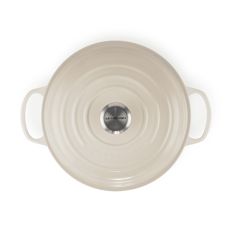 Signature Cast Iron Shallow casserole, 30cm - 3.2 litre, meringue