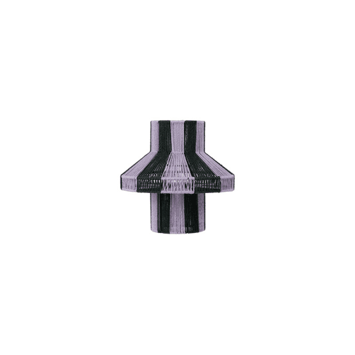 Image showing the Diana Lampshade, D28 x H28cm, Forest Green & Orchid Light Purple product.