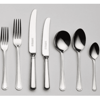 Image showing the 7 Piece Place Setting, Grecian, Stainless Steel, Mirror Finish product.