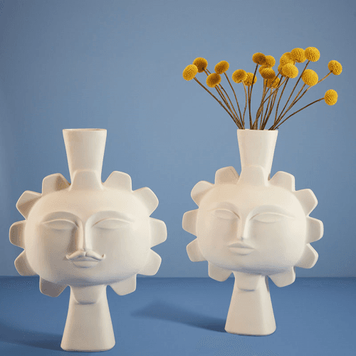 Image showing the Muse Sun Vase, H39cm, White product.