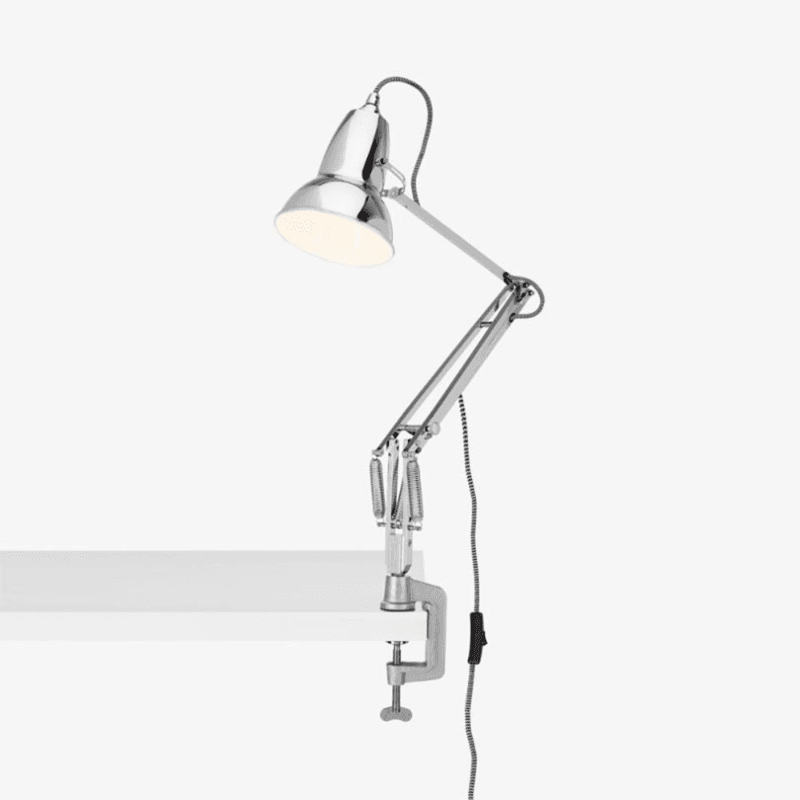 Original 1227 Desk Lamp with Desk Clamp, Bright Chrome