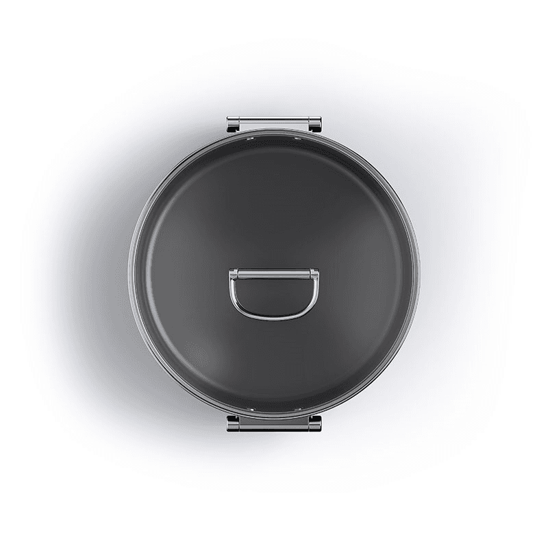 Space Folding Ceramic Non-Stick Casserole Pan & Lid, 28cm, Midnight Blue