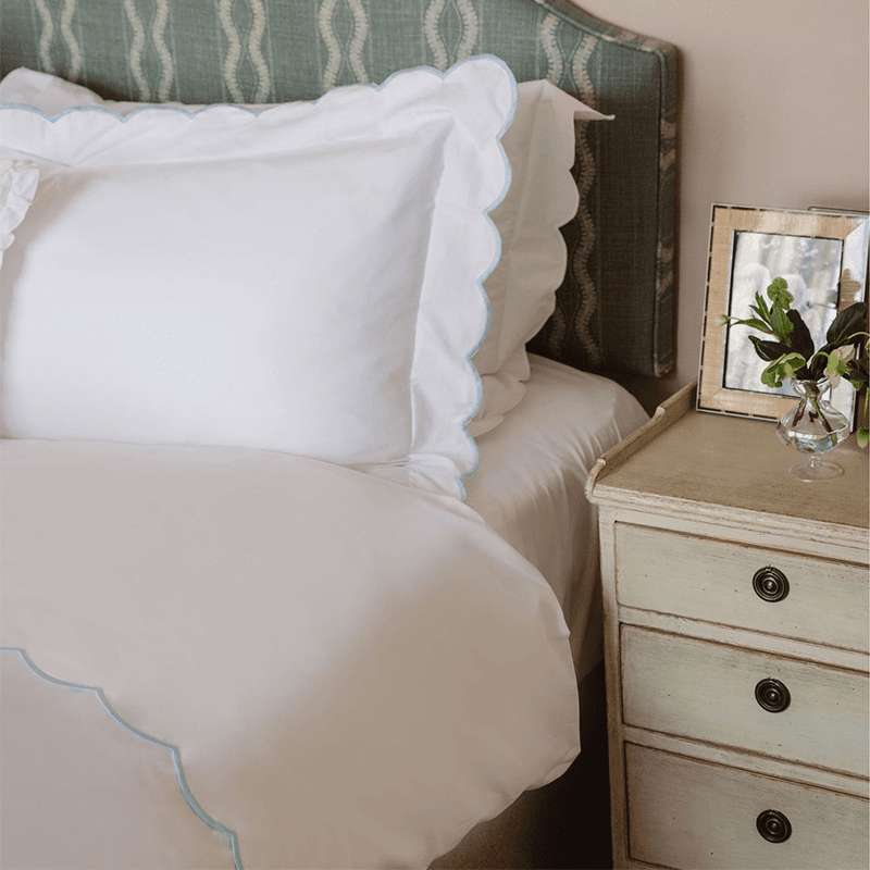 Annabelle Duvet Cover, King, Powder Blue