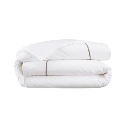 Image showing the Athena - 500 Thread Count Cotton Percale Double duvet cover, 200 x 200cm, Pierre product.