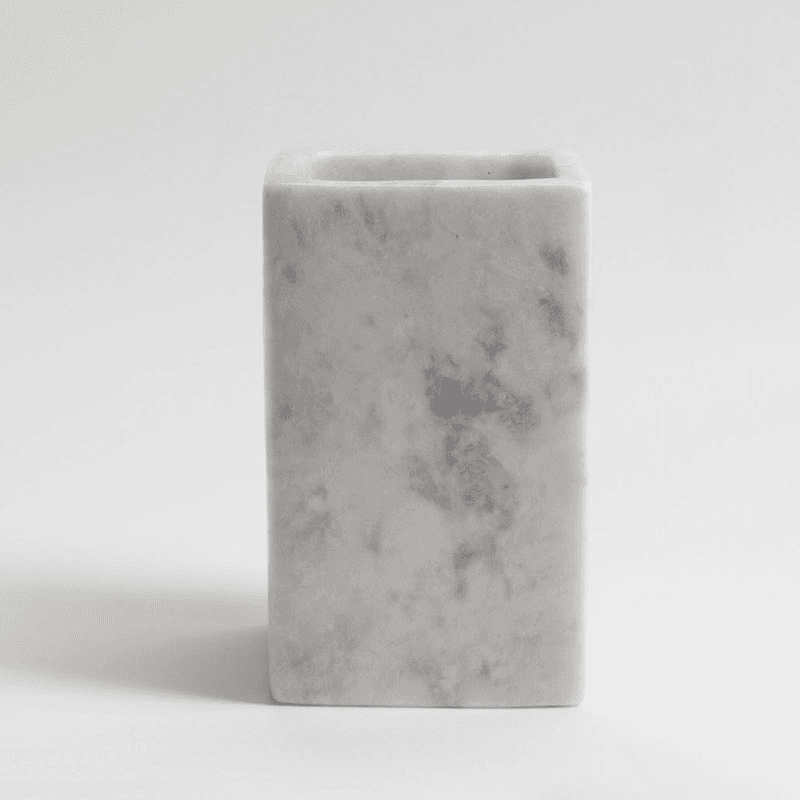 Mandalay Toothbrush Holder, 13 x 8.5cm, Marble