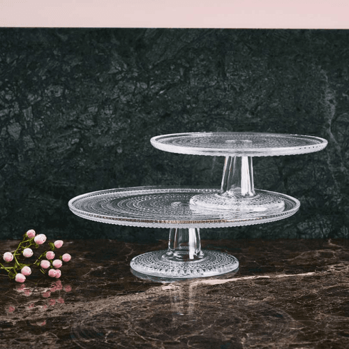Image showing the Kastehelmi Cake stand, 31.5cm, Clear product.