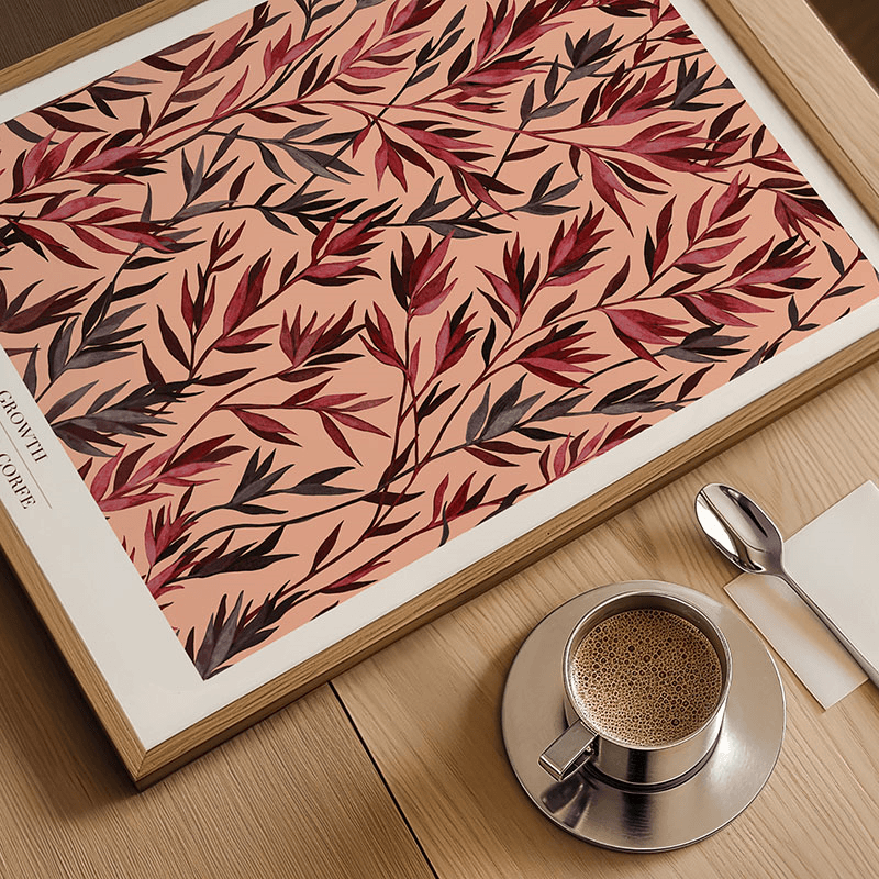 Growth Recycled Paper Print, A2, Pink